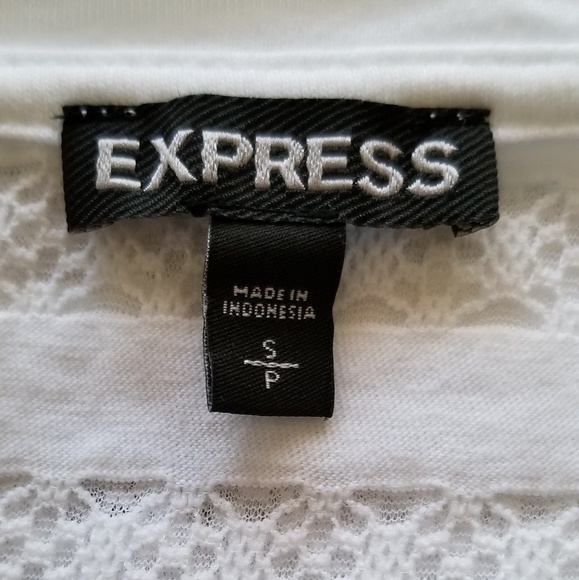 Express Long Sleeves White Top - Picture 6 of 7